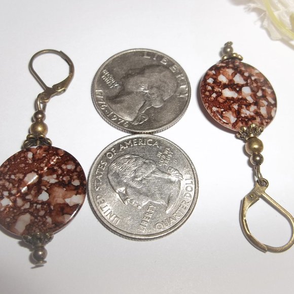 Earring, Brown Earring, Earring, Boho Earring, Earring, Earring, Earring, 8075 - Picture 4 of 8